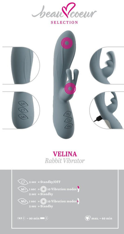 Beau Couer VELINA Rabbit Vibrator - Loveangels