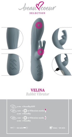 Beau Couer VELINA Rabbit Vibrator - Loveangels