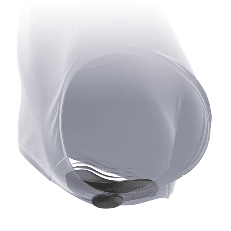 Black & Silver Preston Panty Vibrator With Remote - Loveangels
