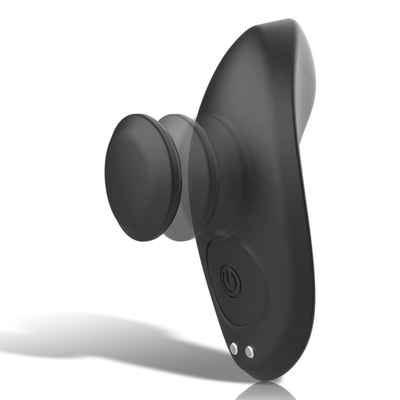 Black & Silver Preston Panty Vibrator With Remote - Loveangels