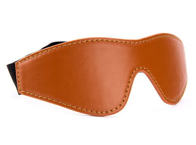 Blaze Elite Cognac Vegan Leather Eye Mask - Loveangels