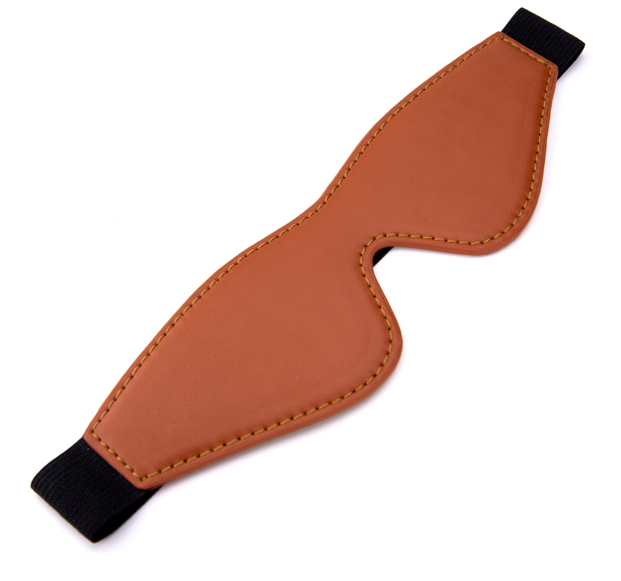 Blaze Elite Cognac Vegan Leather Eye Mask - Loveangels