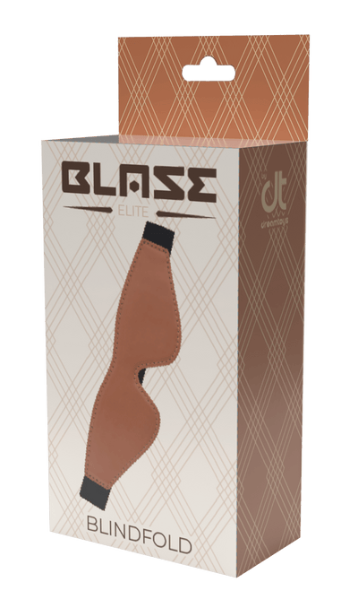 Blaze Elite Cognac Vegan Leather Eye Mask - Loveangels