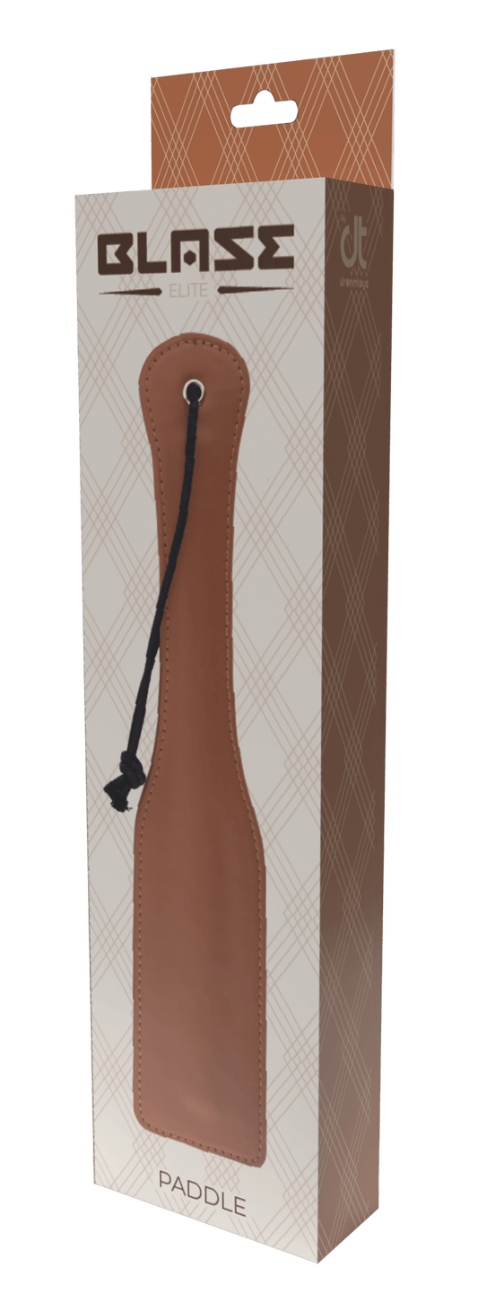Blaze Elite Cognac Vegan Leather Paddle - Loveangels
