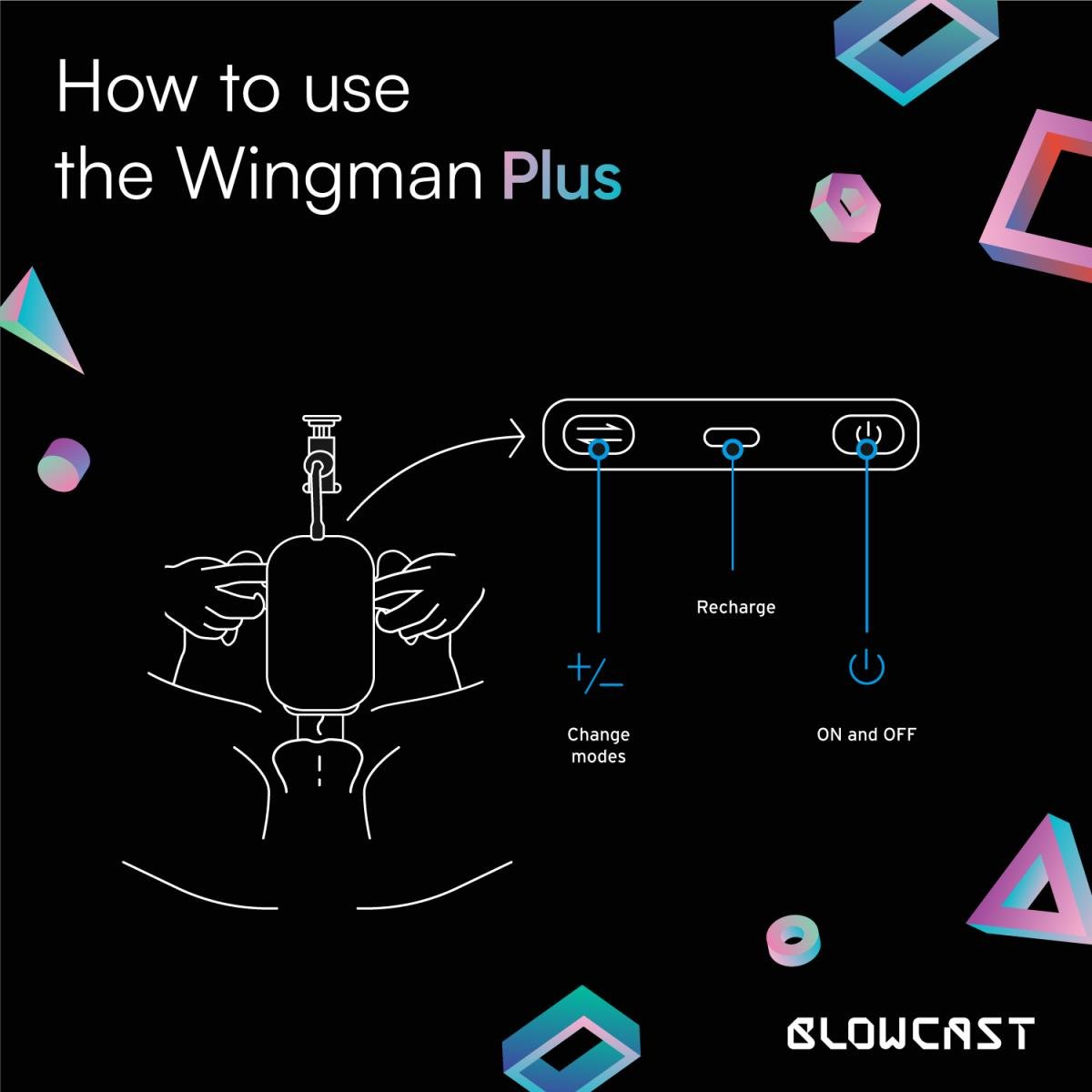 Blowcast Wingman Plus Automatic Masturbator - Loveangels