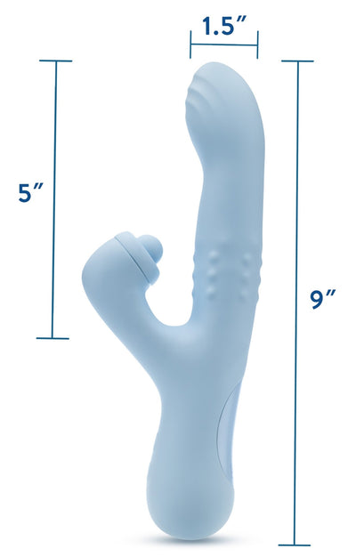 Blush Devin Blue With Moving Beads, Come Hither Motion And Thumping - Loveangels
