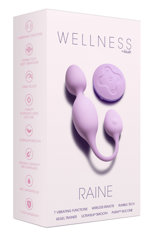 Blush Wellness Raine Vibrating Kegel Ball With Remote - Loveangels