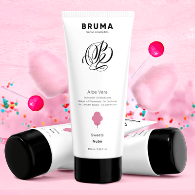Bruma Glide Gel Cotton Candy Flavour With Aloe Vera 100 Ml - Loveangels