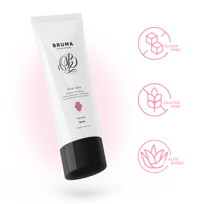 Bruma Glide Gel Cotton Candy Flavour With Aloe Vera 100 Ml - Loveangels