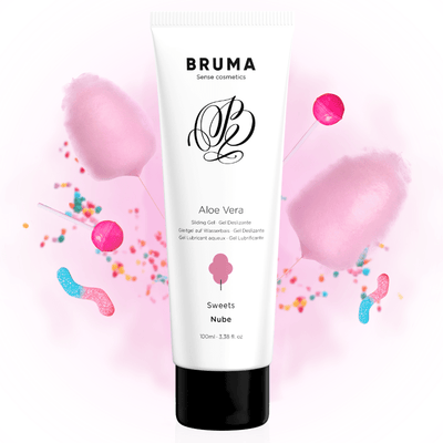 Bruma Glide Gel Cotton Candy Flavour With Aloe Vera 100 Ml - Loveangels