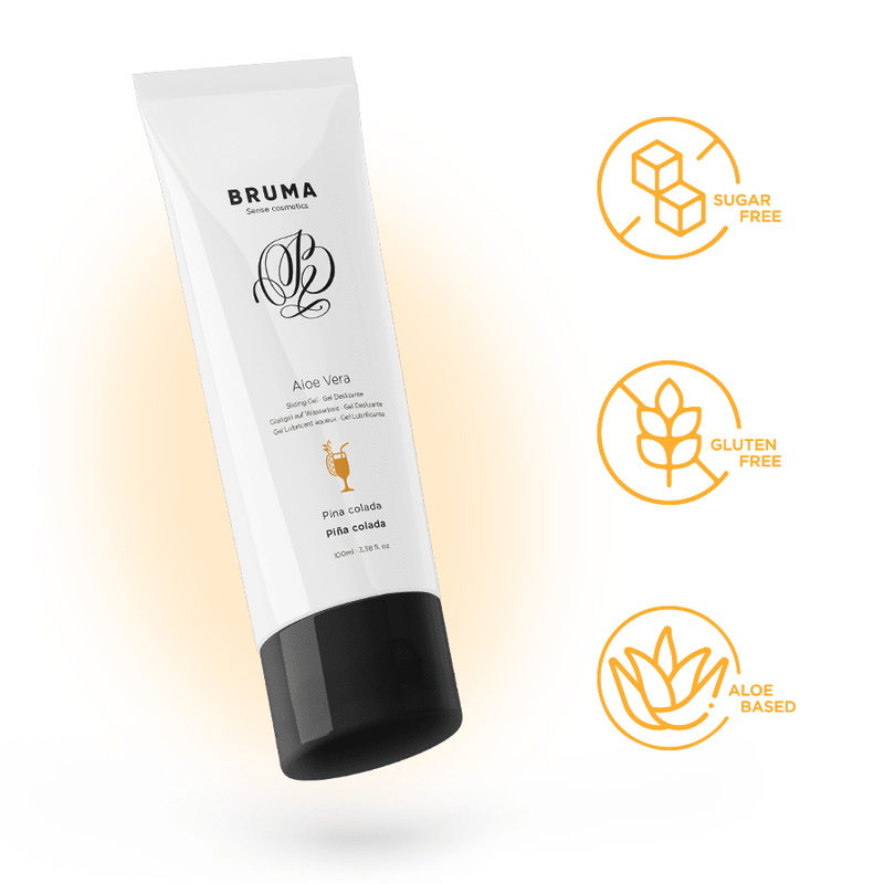 Bruma Glide Gel Pina Colada Flavour With Aloe Vera 100 ML - Loveangels