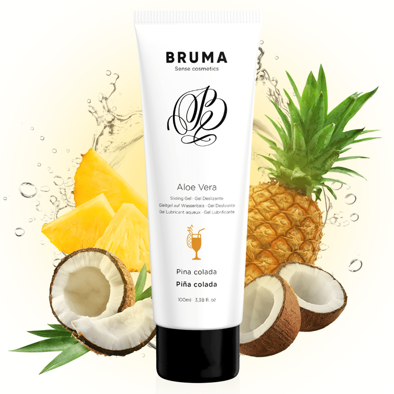 Bruma Glide Gel Pina Colada Flavour With Aloe Vera 100 ML - Loveangels