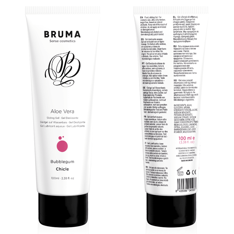 Bruma Slider Gel Bubblegum Flavour With Aloe Vera 100 ML - Loveangels