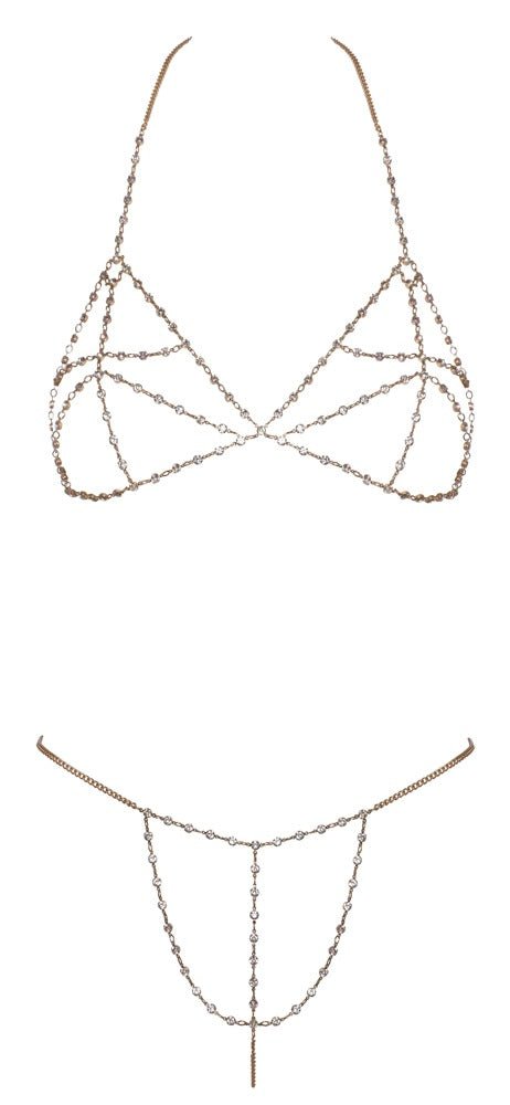Cottelli Chain Bikini Set - Loveangels