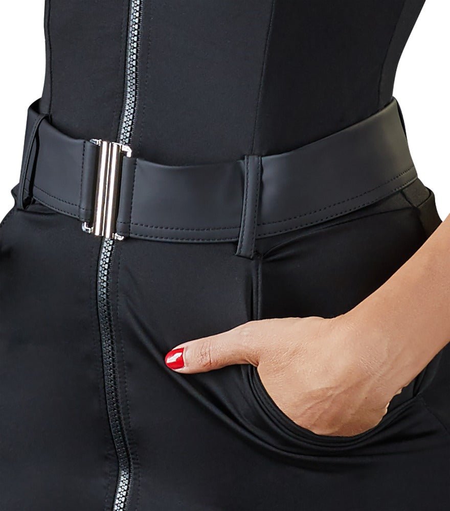 Cottelli Police Full Zip Dress Costume - Loveangels