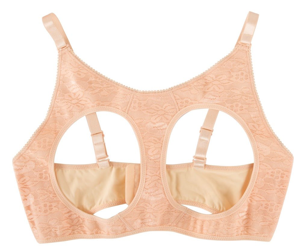 Cottelli Quality Silicone Breasts With Lace Bra - Loveangels