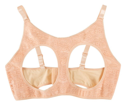 Cottelli Quality Silicone Breasts With Lace Bra - Loveangels