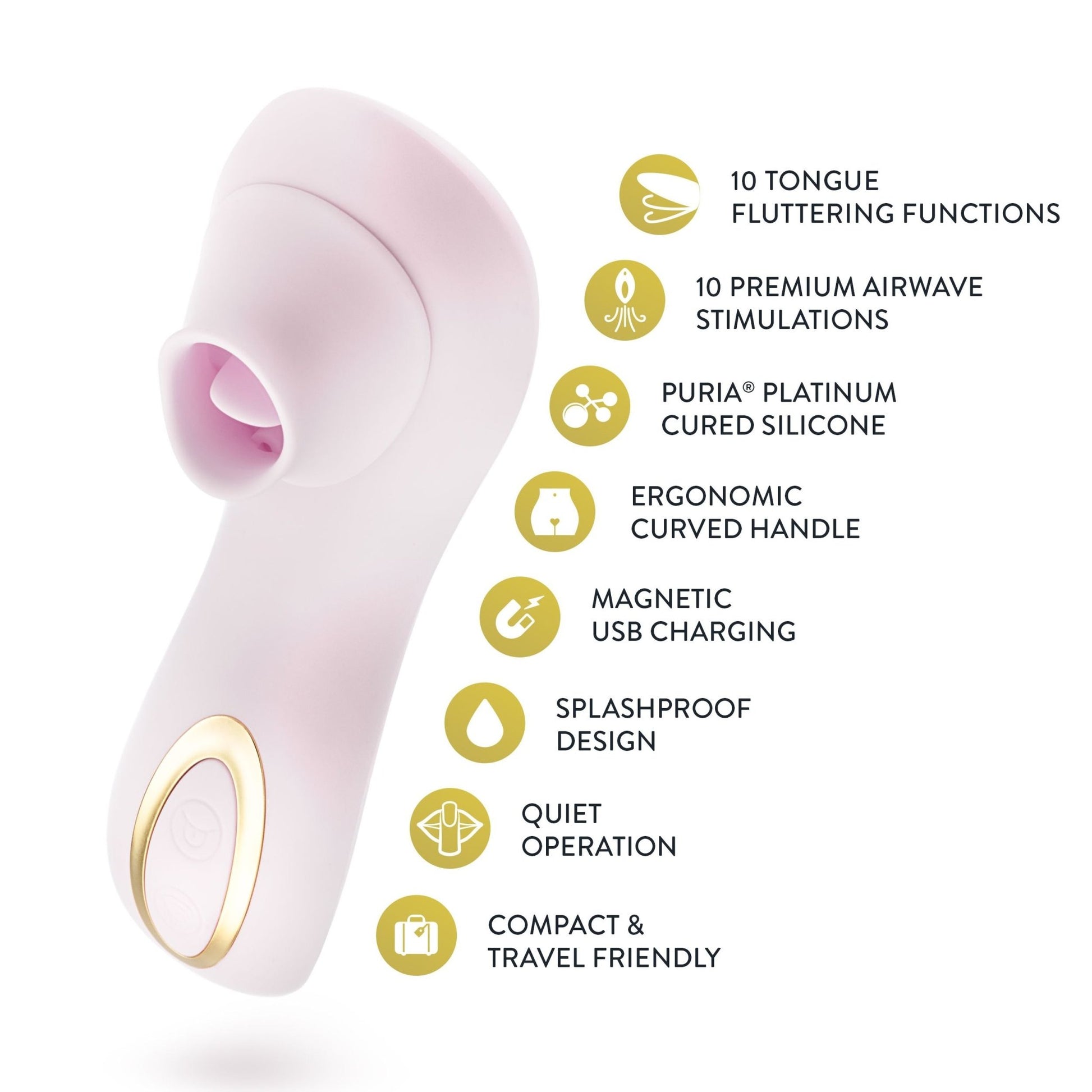 Delice Fleur Air Pulsing Vibrator By Blush - Loveangels
