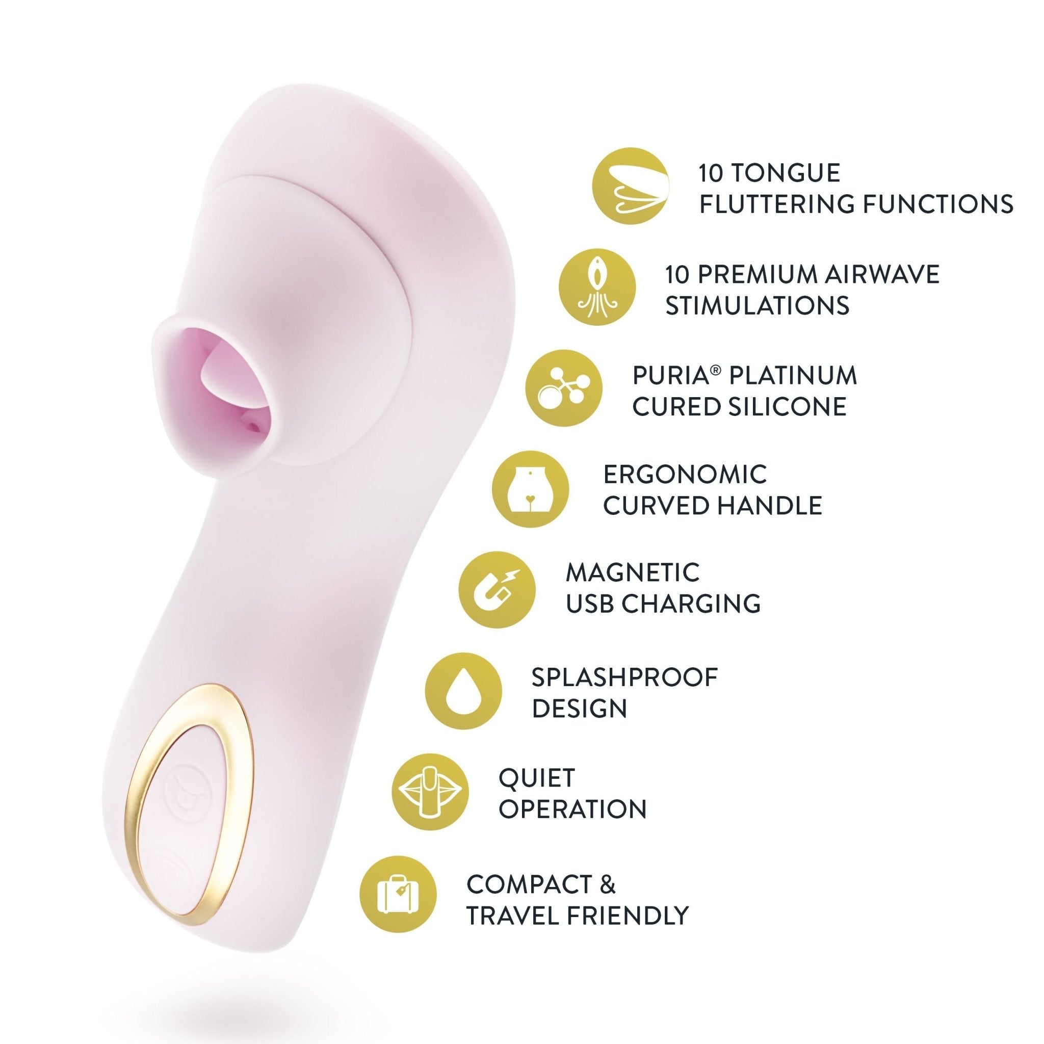 Delice Fleur Air Pulsing Vibrator By Blush - Loveangels