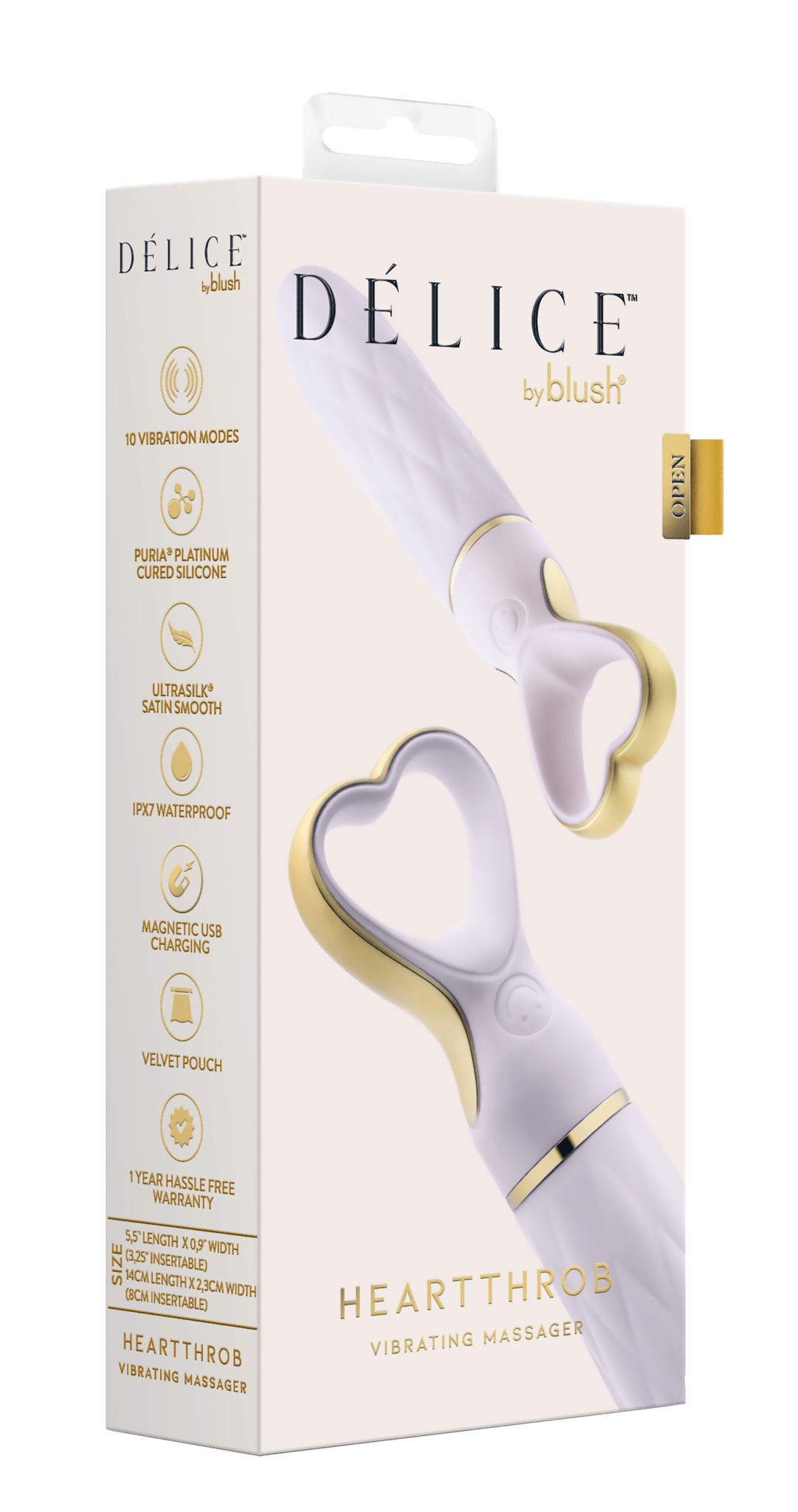 Delice Heartthrob Lavender Love Bullet Vibrator By Blush - Loveangels