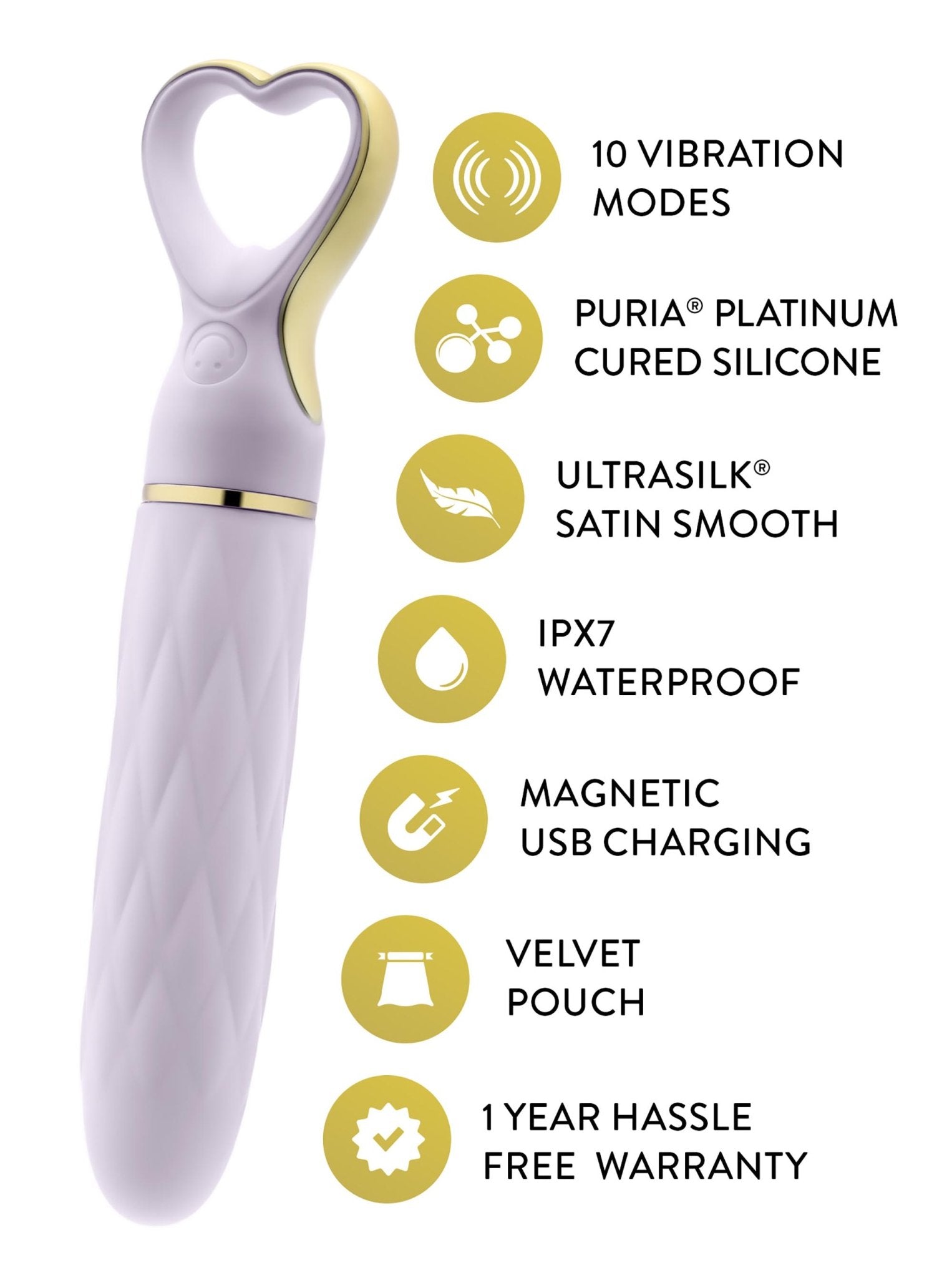 Delice Heartthrob Lavender Love Bullet Vibrator By Blush - Loveangels