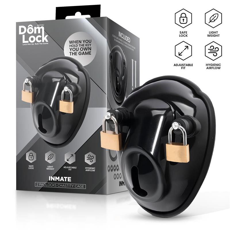 Dom Lock Inmate Chastity Cage - Loveangels