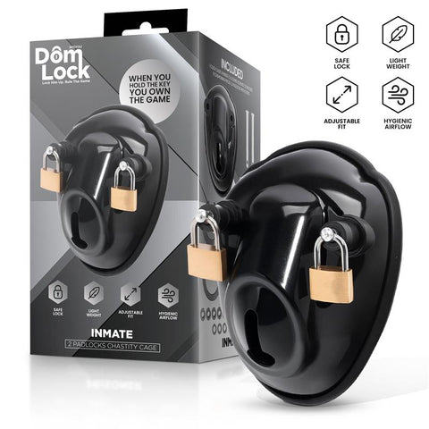 Dom Lock Inmate Chastity Cage - Loveangels