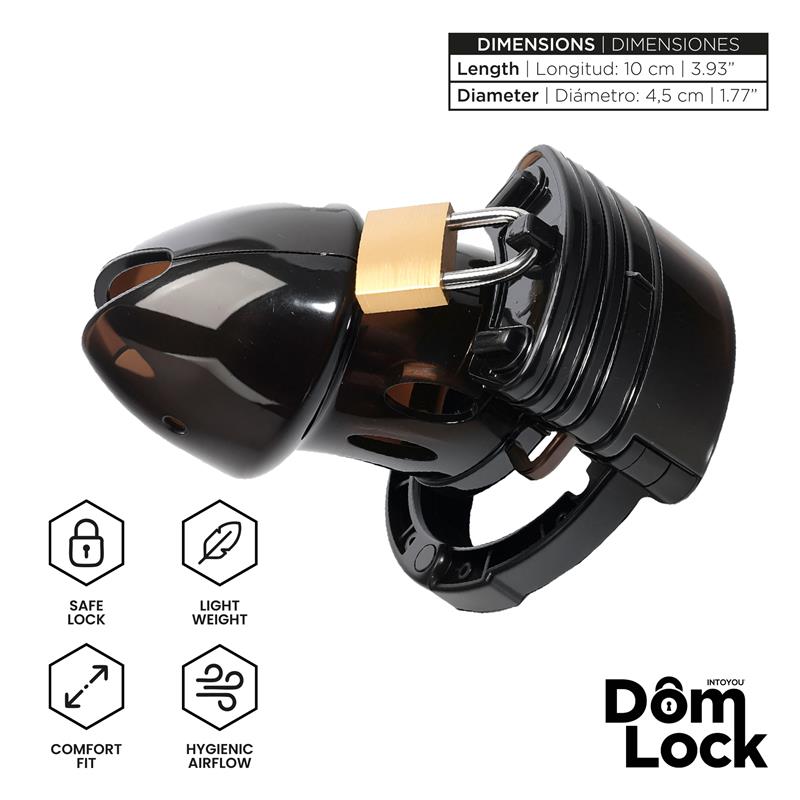 Domlock Cell Chastity Cage with Spacers - Loveangels