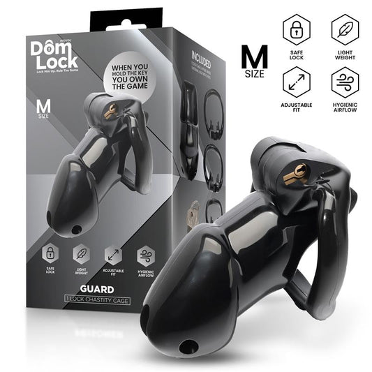 Domlock Guard Chastity Cage with Internal Lock Size M - Loveangels