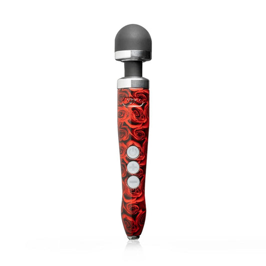 Doxy Die Cast 3R Rechargeable Wand Massager - Rose Pattern - Loveangels