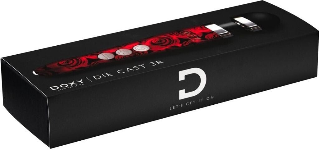 Doxy Die Cast 3R Rechargeable Wand Massager - Rose Pattern - Loveangels