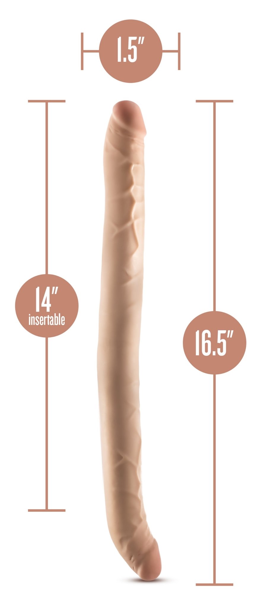 Dr Skin 16.5 Inch Posable Double Dong - Loveangels