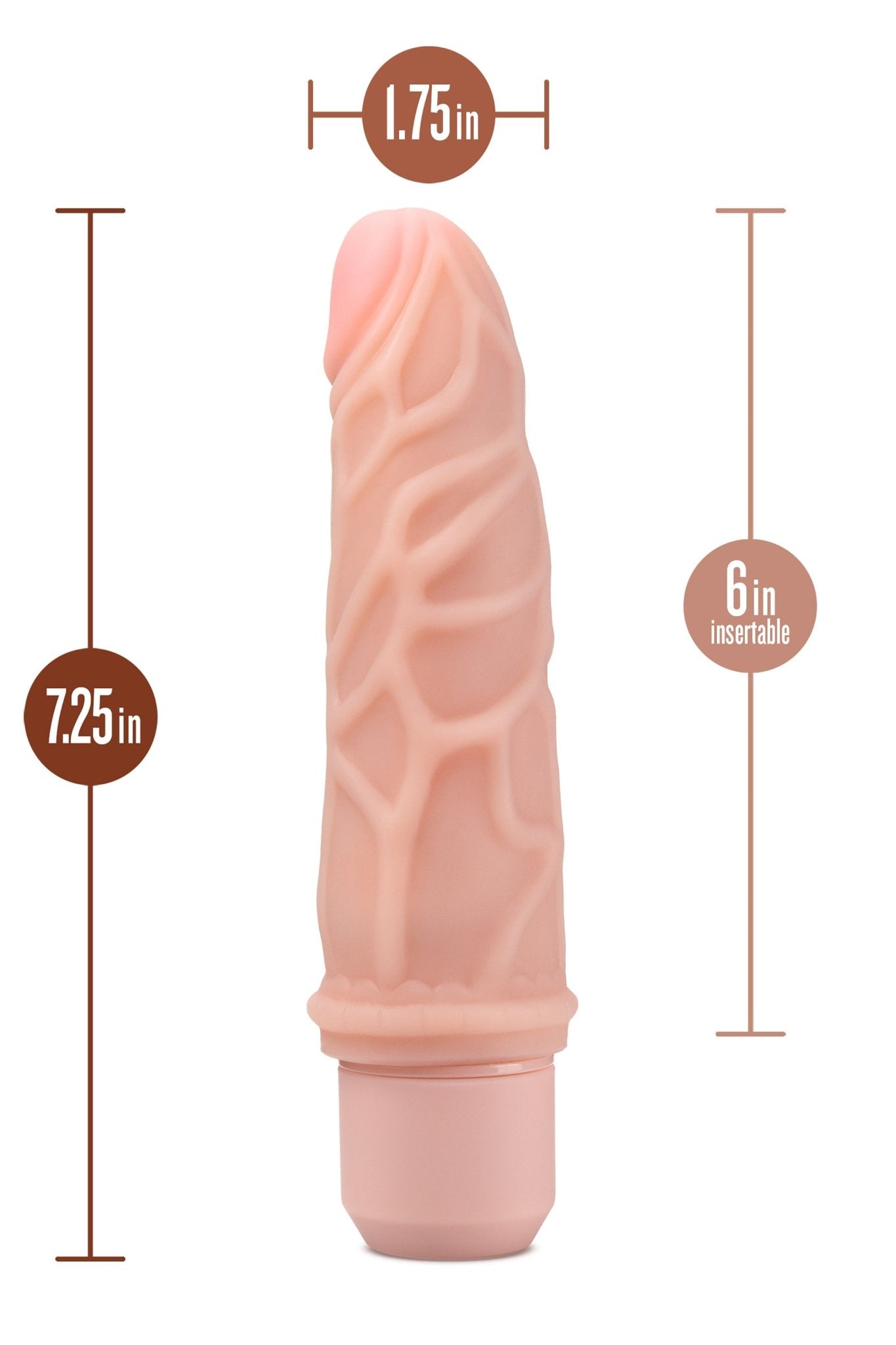 Dr Skin Dr Robert Silicone 7 Inch Vibrating Dildo - Loveangels
