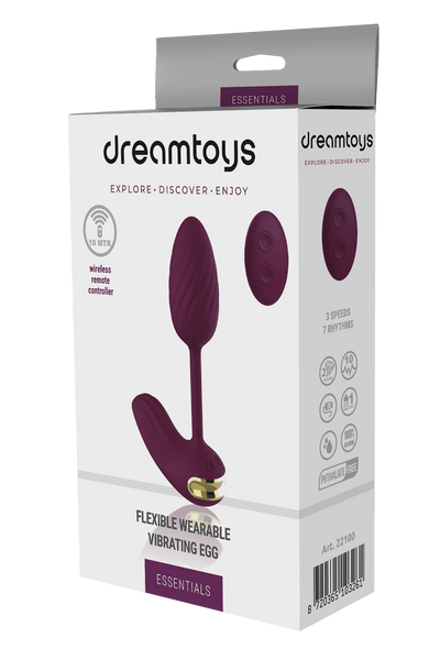 Dream Toys Essentials Flexible Wearable Vibrating Egg - Loveangels