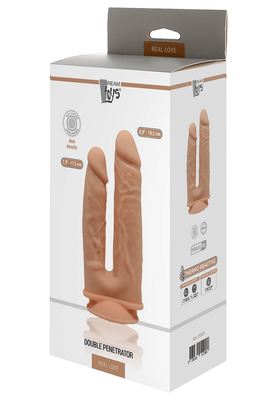 Dream Toys Real Love Thermo Reactive Double Penetrator - Loveangels