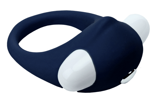 Dream Toys Stimu Ring Blue One Speed Vibrating Ring - Loveangels