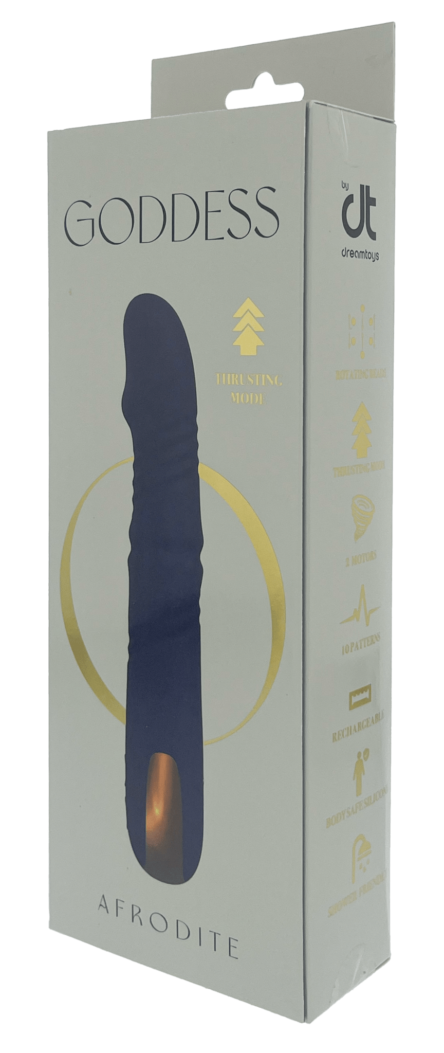DreamToys Goddess Collection Afrodite Up And Down Vibrator With Rotating Beads - Loveangels