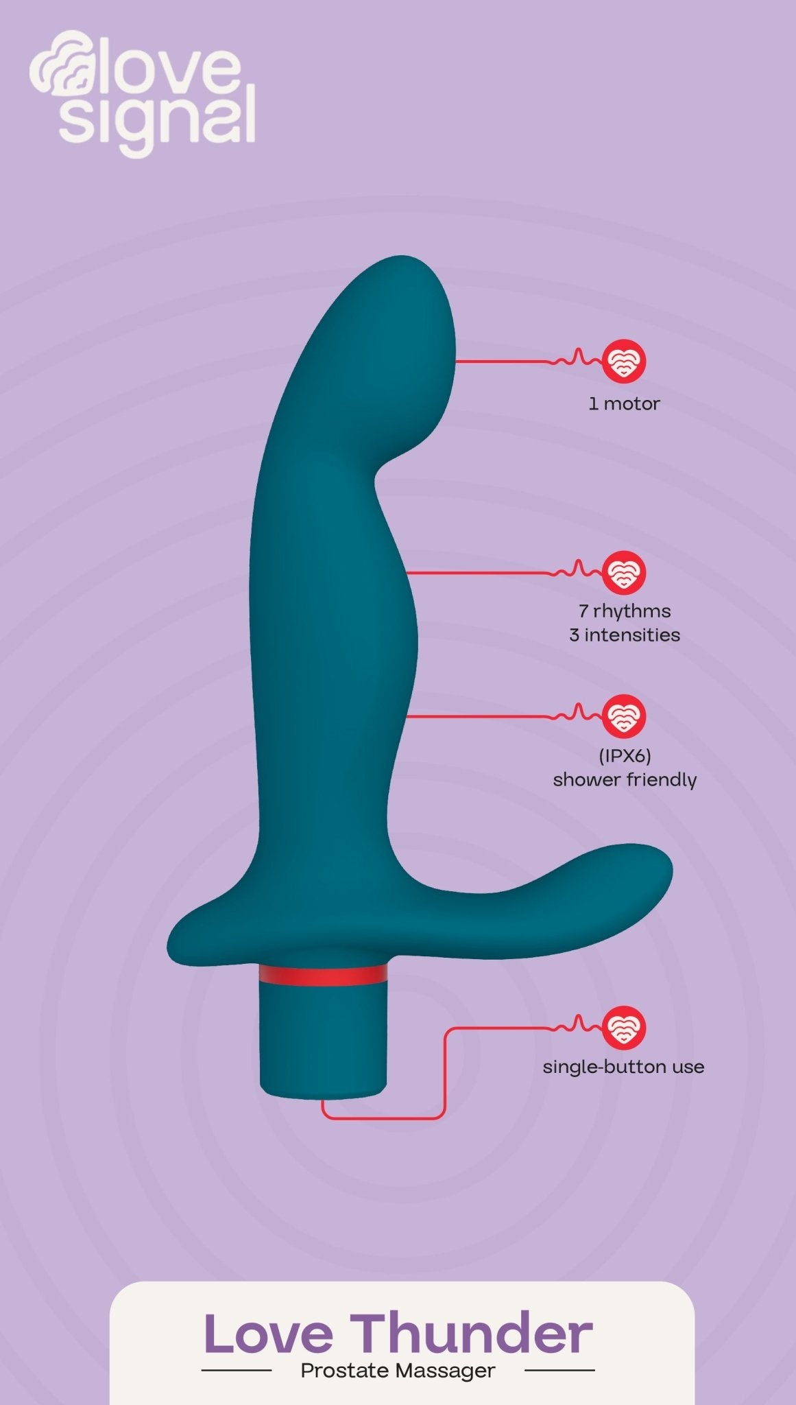 Dreamtoys Love Signal Love Thunder Prostate Vibrator - Loveangels
