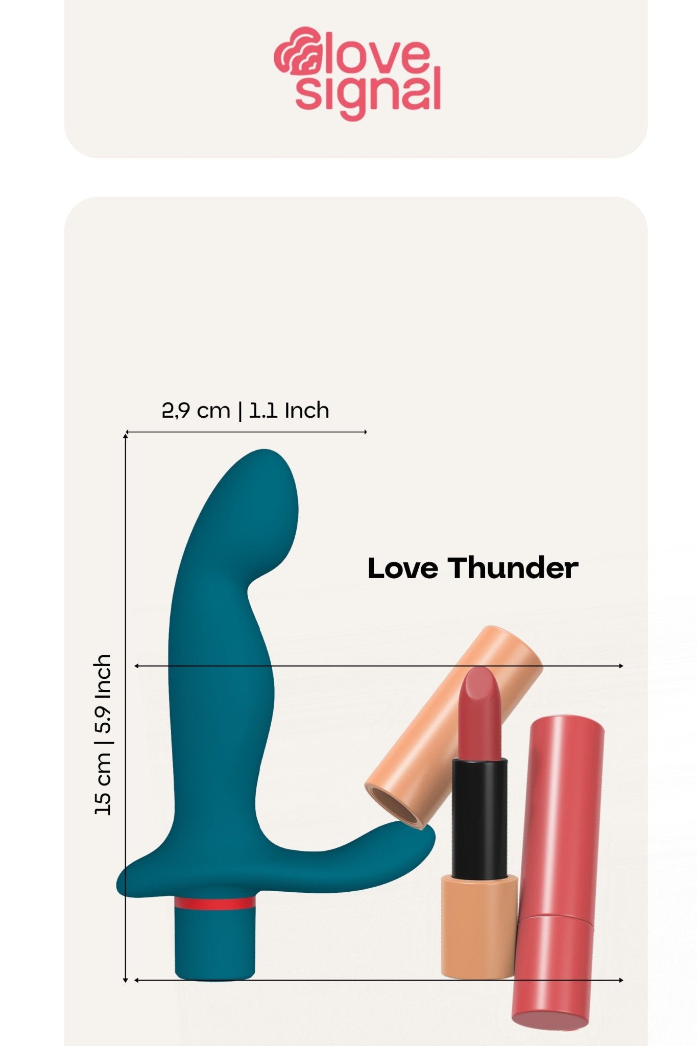 Dreamtoys Love Signal Love Thunder Prostate Vibrator - Loveangels