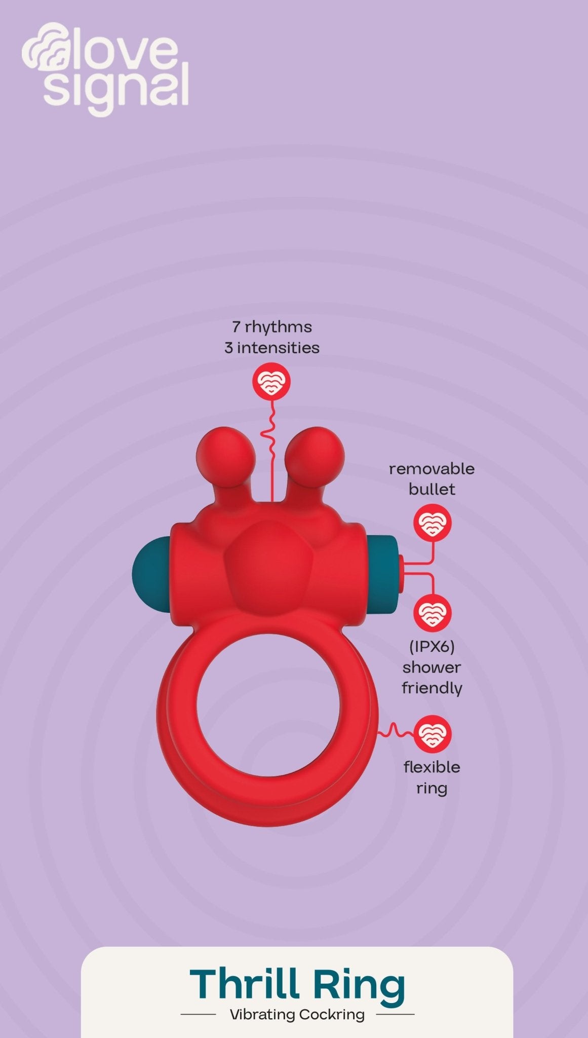 Dreamtoys Love Signal Thrill Ring - Loveangels