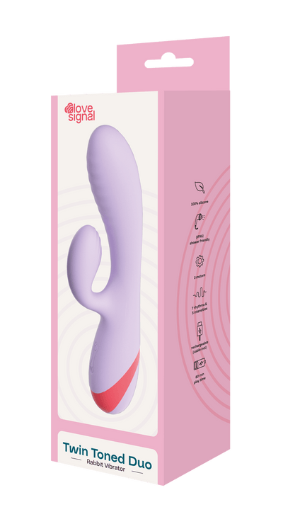Dreamtoys Love Signal Twin Toned Duo Rabbit Vibrator - Loveangels