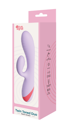 Dreamtoys Love Signal Twin Toned Duo Rabbit Vibrator - Loveangels