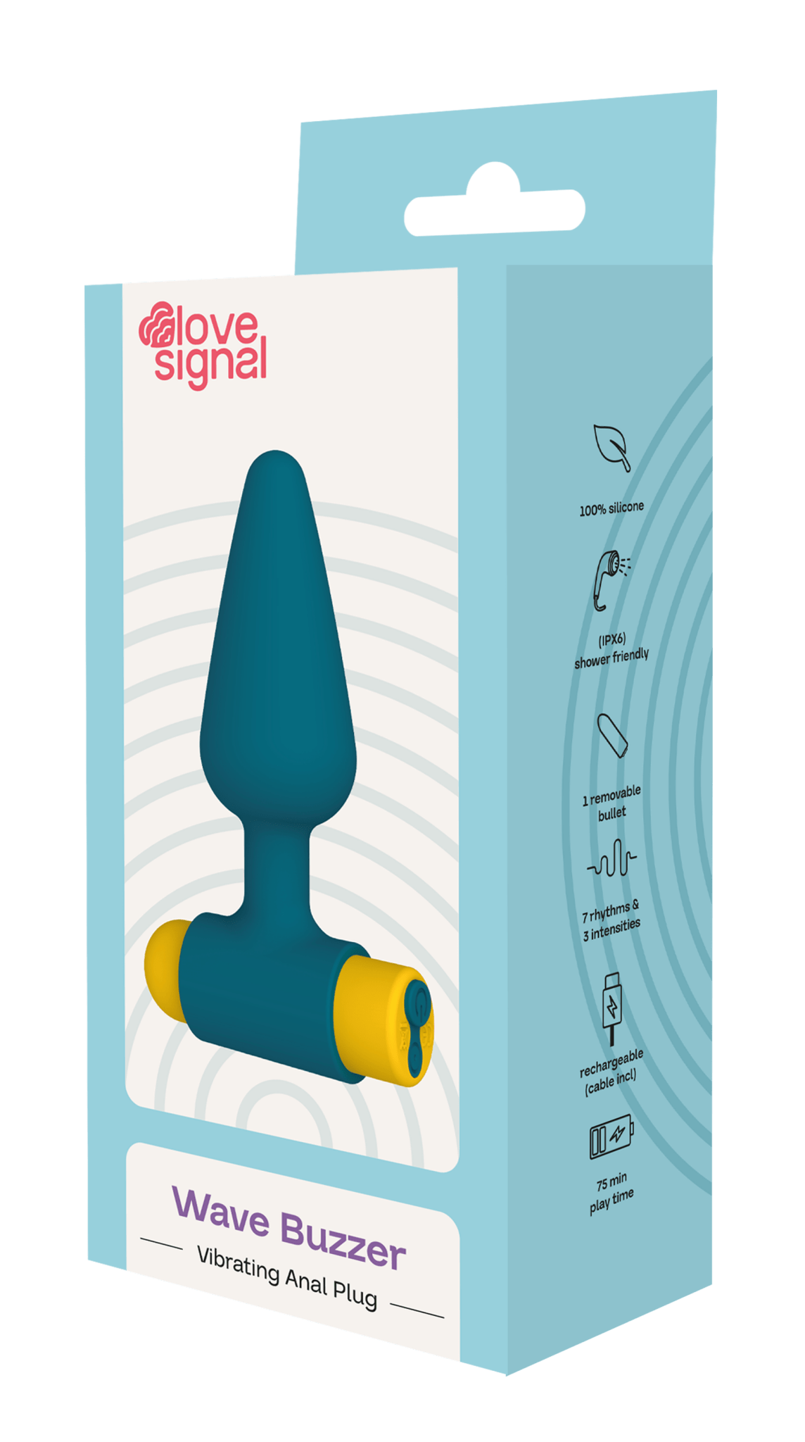 Dreamtoys Love Signal Wave Buzzer Anal Plug - Loveangels