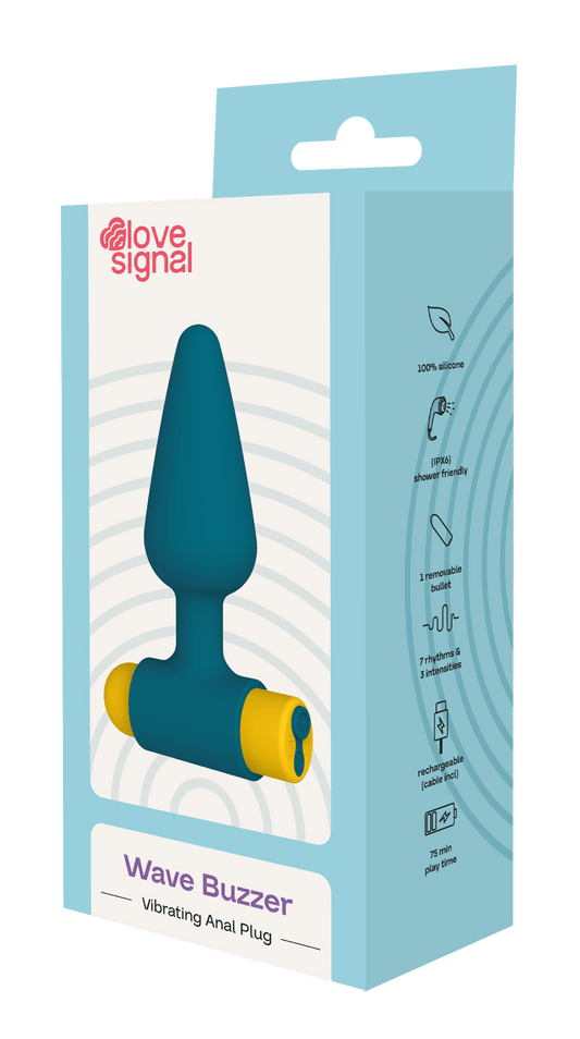 Dreamtoys Love Signal Wave Buzzer Anal Plug - Loveangels