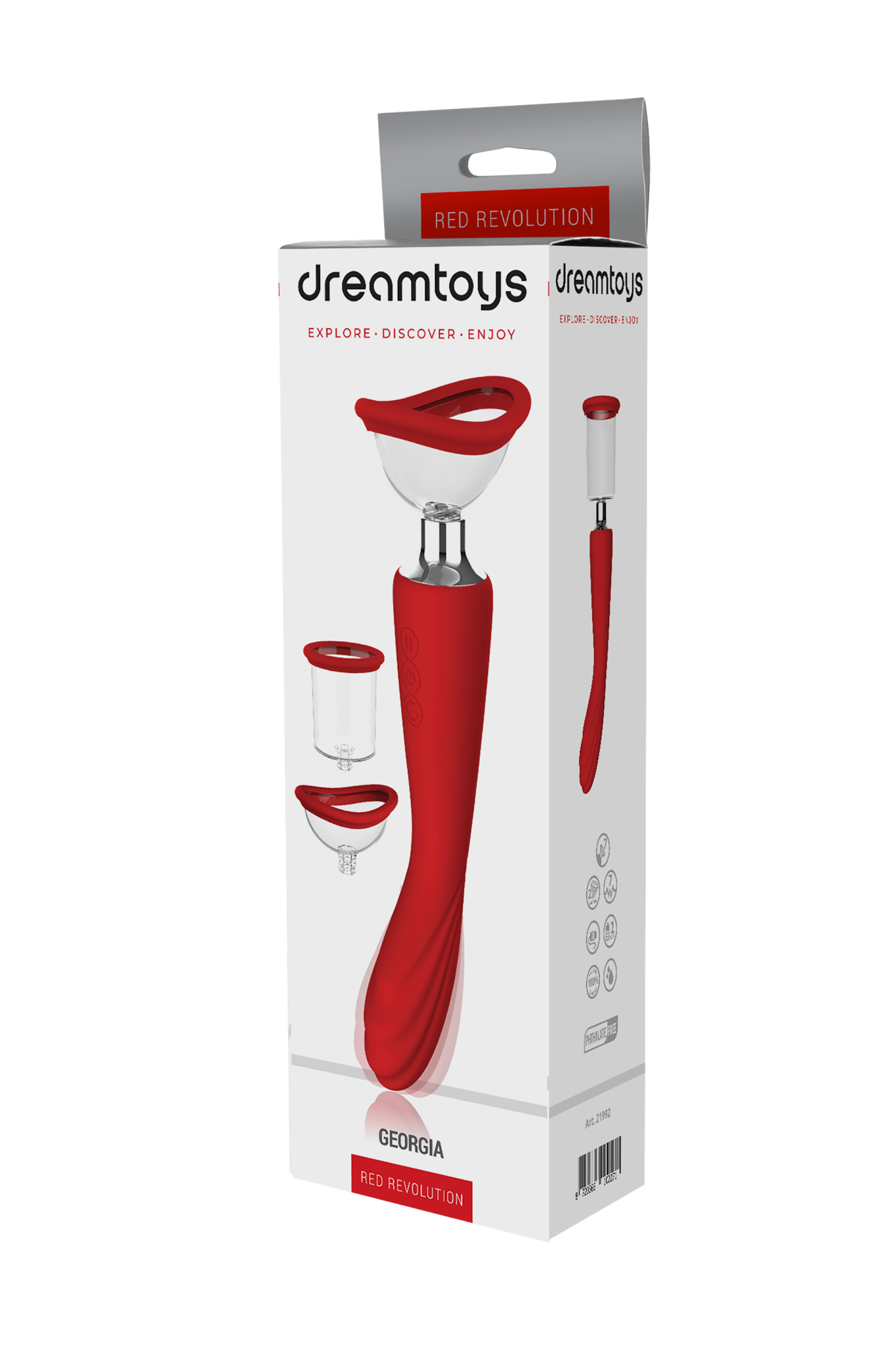 Dreamtoys Red Revolution Georgia G - Spot Vibrator And Suction Pump - Loveangels