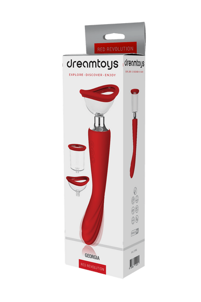Dreamtoys Red Revolution Georgia G - Spot Vibrator And Suction Pump - Loveangels