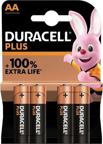 Duracell AA Batteries 4 Pack - Loveangels