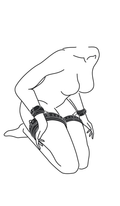 Easytoys Fetish - Thigh and Wrist Cuff Set - Loveangels