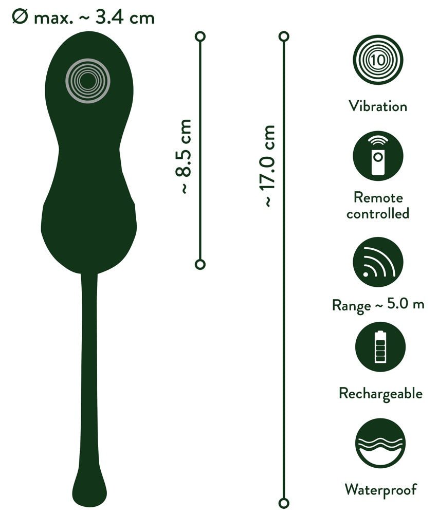 Emerald Love Luxurious Remote Control Love Balls - Loveangels