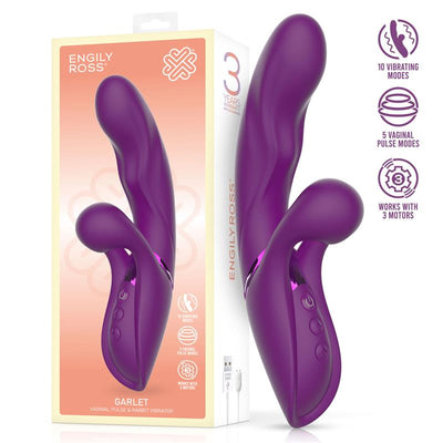 Engily Ross Garlet 3 Motor Vibe With Pulsating Ball - Loveangels